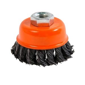 ESCOBILLA GRIS TRENZADO DE ACERO COPA